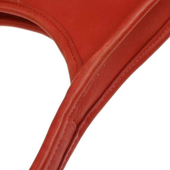 Coach Red Leather Handbag D7C-9027 125927 - Picture 6 of 10